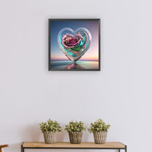 Load image into Gallery viewer, Love Rose 30*30CM Full Round Drill Diamond Painting
