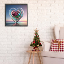 Load image into Gallery viewer, Love Rose 30*30CM Full Round Drill Diamond Painting
