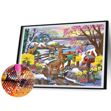 Load image into Gallery viewer, Deer In Snow Scene 50*40CM Full Square Drill Diamond Painting
