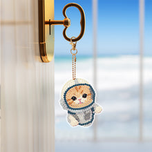 Load image into Gallery viewer, 5PCS Diamond Painting Keychain Double Sided Rhinestone Painting Keychain Pendant
