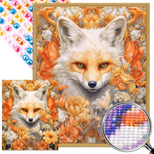 Load image into Gallery viewer, Fox In Flower 40*50CM Full Round Drill Diamond Painting
