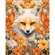 Load image into Gallery viewer, Fox In Flower 40*50CM Full Round Drill Diamond Painting
