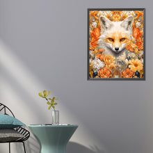 Load image into Gallery viewer, Fox In Flower 40*50CM Full Round Drill Diamond Painting
