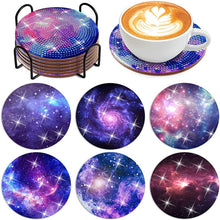 Load image into Gallery viewer, 6PCS Diamond Painting Art Coaster Kit Special Shape Diamond Painting DIY Coaster
