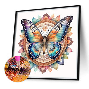 Floral Butterfly 40*40CM Full Round Drill Diamond Painting