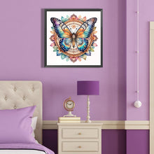 Load image into Gallery viewer, Floral Butterfly 40*40CM Full Round Drill Diamond Painting
