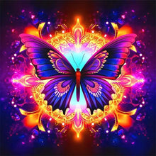 Load image into Gallery viewer, Butterfly 30*30CM Full Round Drill Diamond Painting
