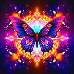 Butterfly 30*30CM Full Round Drill Diamond Painting