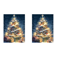 Load image into Gallery viewer, Christmas Tree On Snowy Night 30*40CM(Canvas) Full Round Drill Diamond Painting
