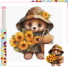 Load image into Gallery viewer, Sunflower Bear 30*30CM Full Square Drill Diamond Painting
