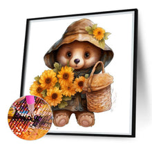 Load image into Gallery viewer, Sunflower Bear 30*30CM Full Square Drill Diamond Painting
