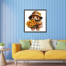 Load image into Gallery viewer, Sunflower Bear 30*30CM Full Square Drill Diamond Painting
