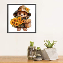 Load image into Gallery viewer, Sunflower Bear 30*30CM Full Square Drill Diamond Painting
