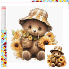 Load image into Gallery viewer, Sunflower Bear 30*30CM Full Square Drill Diamond Painting
