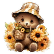 Load image into Gallery viewer, Sunflower Bear 30*30CM Full Square Drill Diamond Painting
