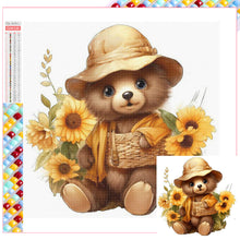 Load image into Gallery viewer, Sunflower Bear 30*30CM Full Square Drill Diamond Painting
