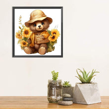 Load image into Gallery viewer, Sunflower Bear 30*30CM Full Square Drill Diamond Painting
