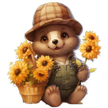 Load image into Gallery viewer, Sunflower Bear 30*30CM Full Square Drill Diamond Painting
