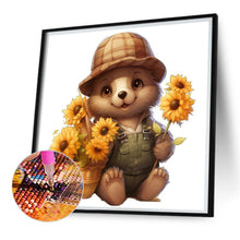 Load image into Gallery viewer, Sunflower Bear 30*30CM Full Square Drill Diamond Painting
