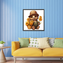 Load image into Gallery viewer, Sunflower Bear 30*30CM Full Square Drill Diamond Painting
