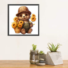 Load image into Gallery viewer, Sunflower Bear 30*30CM Full Square Drill Diamond Painting
