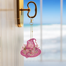 Load image into Gallery viewer, 6PCS Double Sided Special Shape Diamond Painting Keychain (Wizard Hat)
