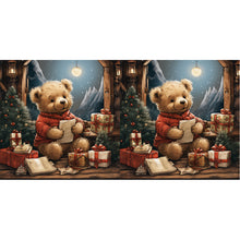 Load image into Gallery viewer, Christmas Eve Bear 40*40CM(Canvas) Full Round Drill Diamond Painting
