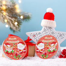 Load image into Gallery viewer, Double Sided Special Shape Diamond Painting Compact Mirror (Santa #1)

