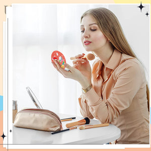 Double Sided Diamond Art Mirror for Adults Kids Beginners (Santa #2)