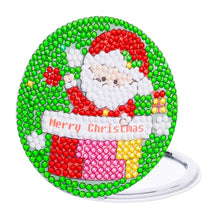 Load image into Gallery viewer, Double Sided Diamond Art Mirror for Adults Kids Beginners (Santa #5)

