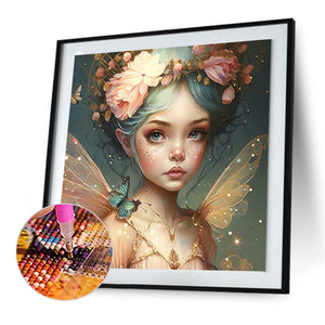 Butterfly Elf Fairy 30*30CM Full Round Drill Diamond Painting