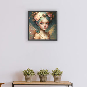 Butterfly Elf Fairy 30*30CM Full Round Drill Diamond Painting
