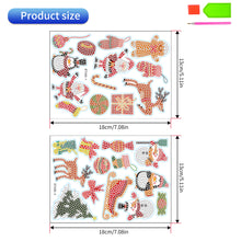 Load image into Gallery viewer, 2PCS Gem Art DIY Craft Kit Diamond Painting Sticker (Christmas Element BT406)
