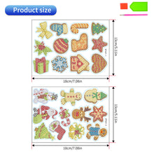 Load image into Gallery viewer, 2PCS Gem Art DIY Craft Kit Diamond Painting Sticker (Christmas Element BT407)
