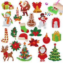 Load image into Gallery viewer, 2PCS Gem Art DIY Craft Kit Diamond Painting Sticker (Christmas Cartoon)
