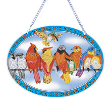 Load image into Gallery viewer, Special Shape Diamond Art Hanging Pendant for Home Wall Decor (Flock of Birds)
