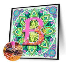 Load image into Gallery viewer, Mandala Letter B 30*30CM Full Round Drill Diamond Painting
