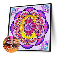 Load image into Gallery viewer, Mandala Letter C 30*30CM Full Round Drill Diamond Painting
