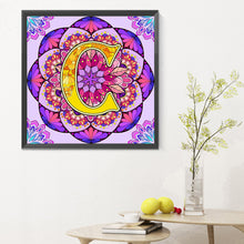 Load image into Gallery viewer, Mandala Letter C 30*30CM Full Round Drill Diamond Painting
