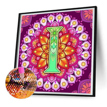 Load image into Gallery viewer, Mandala Letter I 30*30CM Full Round Drill Diamond Painting
