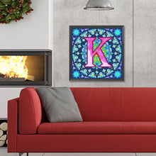Load image into Gallery viewer, Mandala Letter K 30*30CM Full Round Drill Diamond Painting
