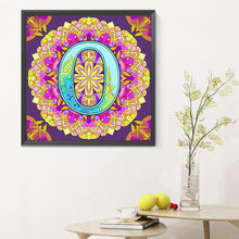 Load image into Gallery viewer, Mandala Letter O 30*30CM Full Round Drill Diamond Painting
