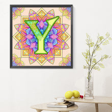 Load image into Gallery viewer, Mandala Letter Y 30*30CM Full Round Drill Diamond Painting
