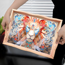 Load image into Gallery viewer, Diamond Painting Decorative Trays with Handle Coffee Table Tray for Serving Food
