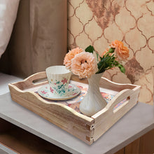 Load image into Gallery viewer, Diamond Painting Decorative Trays with Handle Coffee Table Tray for Serving Food
