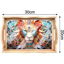 Load image into Gallery viewer, Diamond Painting Decorative Trays with Handle Coffee Table Tray for Serving Food

