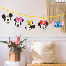 Load image into Gallery viewer, Round Crystal Painting Ornament Donald Duck Stitch Pooh Bear for Home Wall Decor
