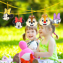 Load image into Gallery viewer, Round Crystal Painting Ornament Donald Duck Stitch Pooh Bear for Home Wall Decor
