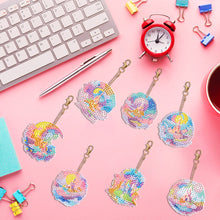 Load image into Gallery viewer, 7PCS Double Sided Special Shape Diamond Painting Keychain (Fantasy Star Castle)
