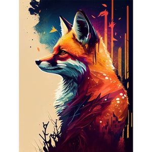 Fox 30*40CM Full Round Drill Diamond Painting